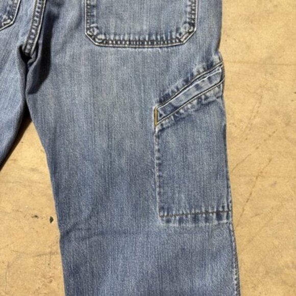 Vintage 90s Levi’s Silvertab Carpenter Faded Dark Wash Denim Blue Jeans 32 X 33 - Picture 12 of 13